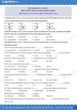 Đề thi học kì 2 Tiếng Anh 10 iLearn Smart Wolrd - Đề số 3